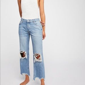 Free People Maggie Straight-leg jeans